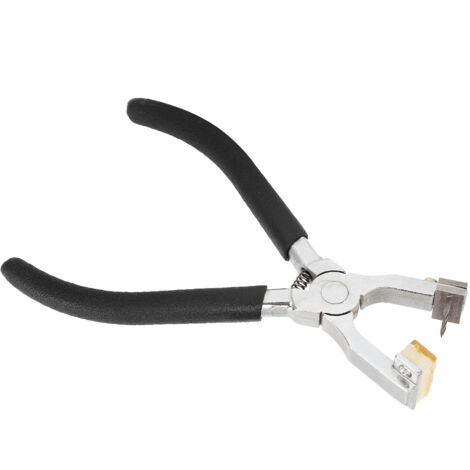Pince à sertir en acier inoxydable pour cuir, poinçon plat à griffes