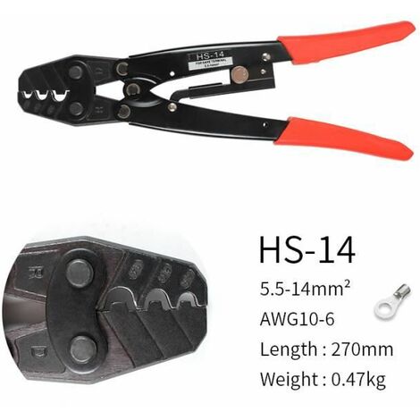 Pince à sertir japonaise de HS 16 outil de sertissage de cosse de câble outils à main de sertissage