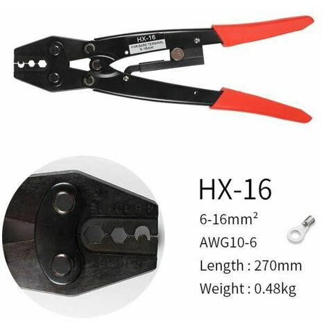Pince à sertir japonaise de HS 16 outil de sertissage de cosse de câble outils à main de sertissage de borne