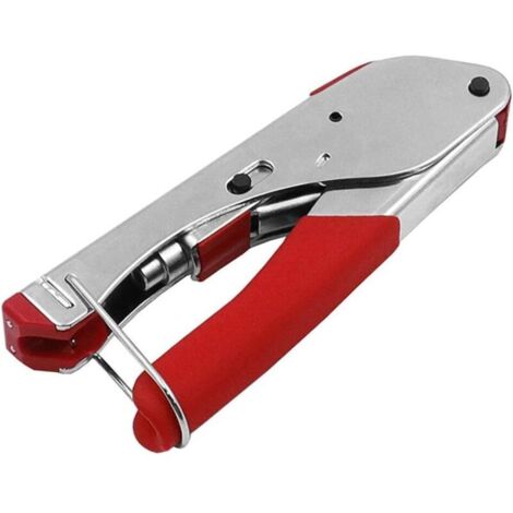 Pince À Sertir, Kit D'Outils De Sertissage De Câble Coaxial Outil De Sertissage À Compression De Type F Connecteur Rg59 Rg6 Et Coupe-Câble Coaxial Rotatif