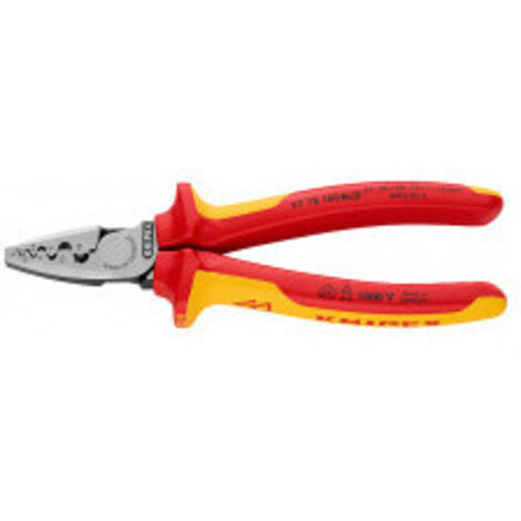 pince a sertir les embouts de câble 1000v réf. 97.78.180sblongueur 180 mmpoids 254 g