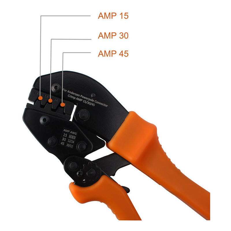 Memkey - Pince à sertir Manuelle à Cliquet pour 15A 30A 45A Connecteurs