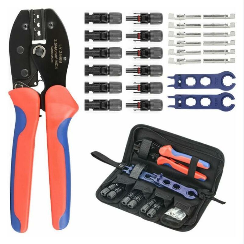 Pince à sertir Mc4 connecteur photovoltaïque pince à sertir outillage à main 28 pièces - Tigrezy