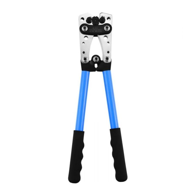 Cyslmuk - Pince à sertir Outil de sertissage awg 10 - 0, 6 / 10 / 16 / 25 / 35 / 50mm² , coupe câble multifonctions, avec poignée antidérapante, pour