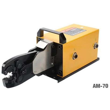Pince à sertir pneumatique pour cosses de câble 4-70 mmq avec des matrices ponctuelles