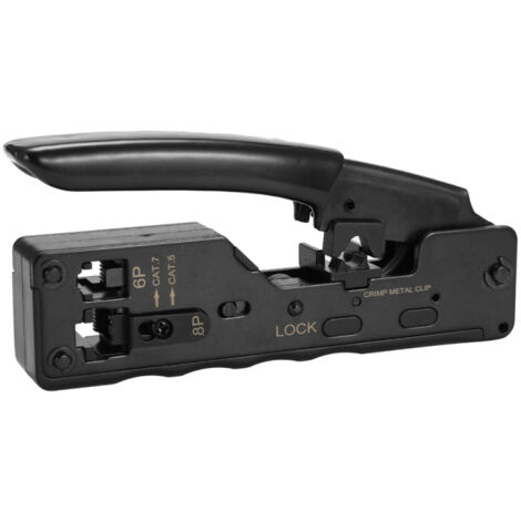 Pince à sertir portable HY-669 pour câbles Ethernet, pince à sertir professionnelle, outil multifonction à main, pince à dénuder et à couper les clips métalliques