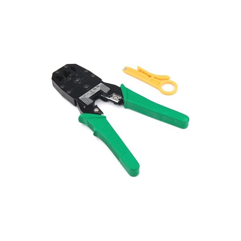 Tigrezy - Pince à sertir pour Cable reseau RJ45 / RJ12 / RJ11 + Pince à dénuder