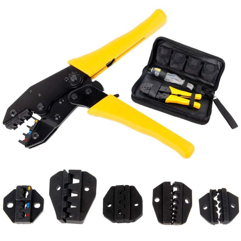 ZVD - Pince à Sertir pour Câbles - 5 Mors Interchangeables, Tournevis, Mallette de Rangement