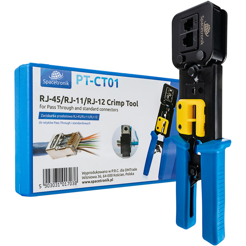 Pince à sertir pour passage RJ45/RJ12/RJ11 PT-CT01