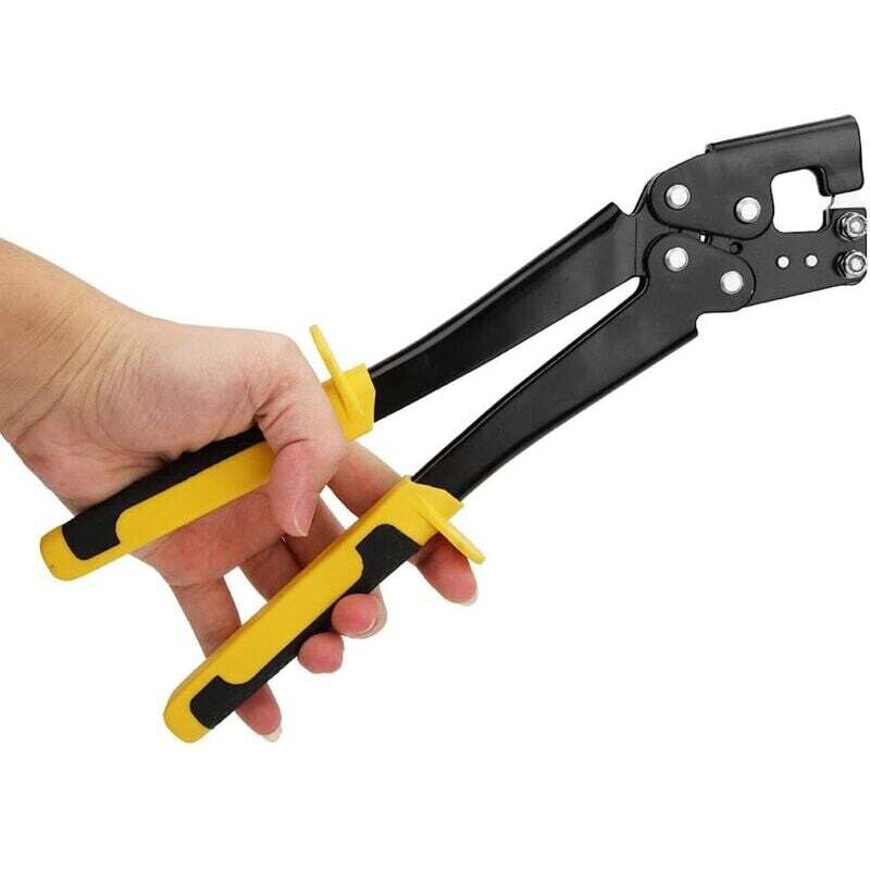 Lablanc - Pince à Sertir, Quille en Acier Léger Pince à Poinçonner Fixe à Poignée Antidérapante Sertisseuse à Goujon Gamme de Poinçons pour Plafond