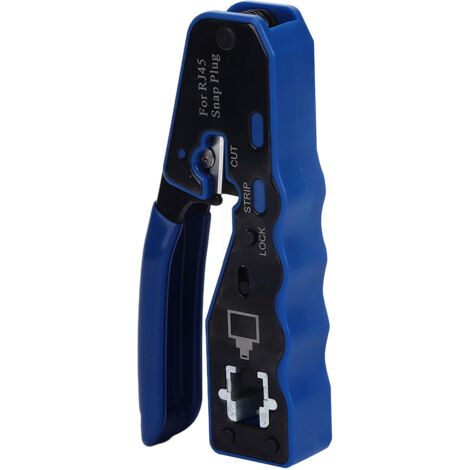 Pince à sertir RJ45 avec dénudeur intégré pour connecteurs réseau cristal