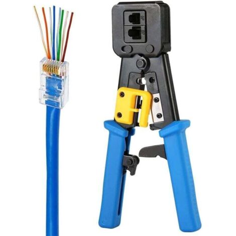 Pince à sertir RJ45 pour connecteurs RJ45/RJ12 standard et terminaux