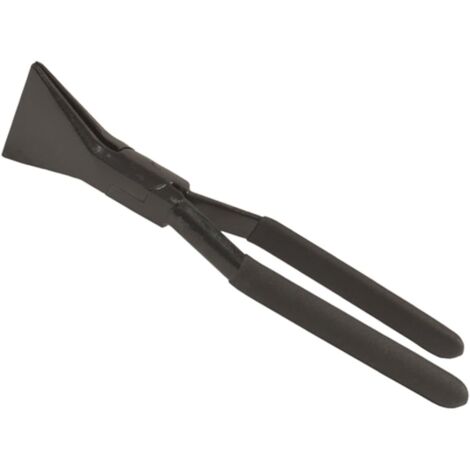 Pince à tôle – Outils de tôle, pince bord en acier au carbone  Ensemble pinces bords pliables avec poignée caoutchouc antidérapant, outil multifonction pour travaux - TD110-60 straight head