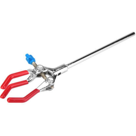 Pince à trois mâchoires pour instrument de laboratoire chimique, support de condenseur en alliage de zinc pour cornue (grand format)