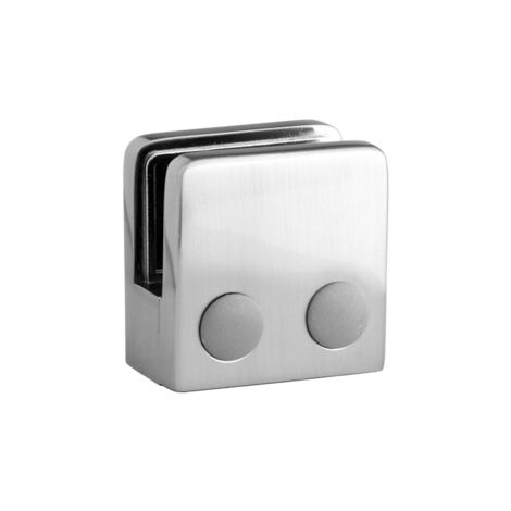 Pince à verre carré L45MM ZINC pour support plat - Largeur : 45 mm - Hauteur : 45 mm - CROSO