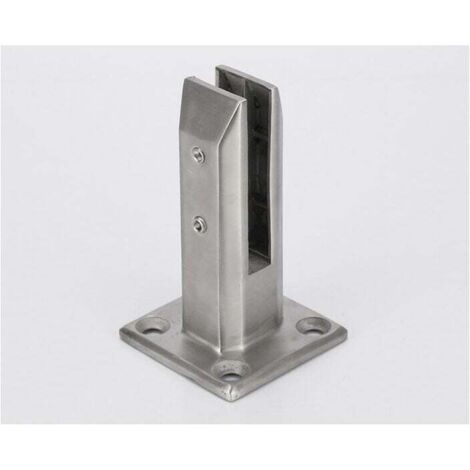 Pince à verre en acier inoxydable 304 de haute qualité, accessoires complets pour une installation facile sur une clôture de balcon ou de jardin, support rond pour balustrade