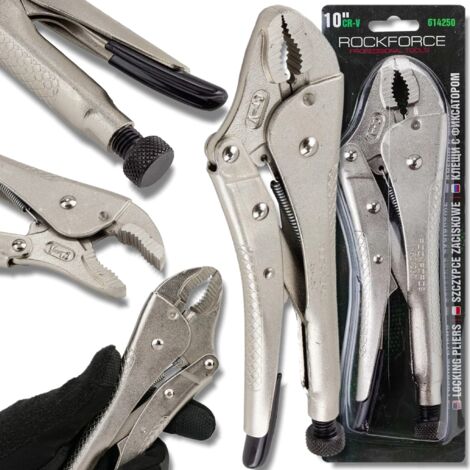 Pince à verrouillage Morse ROCKFORCE 10" (250 mm) en acier CRV
