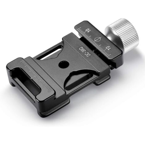 Pince à vis en aluminium compatible Arca Swiss Mini Quick Shoe Clamp pour plaque QR (38 mm)