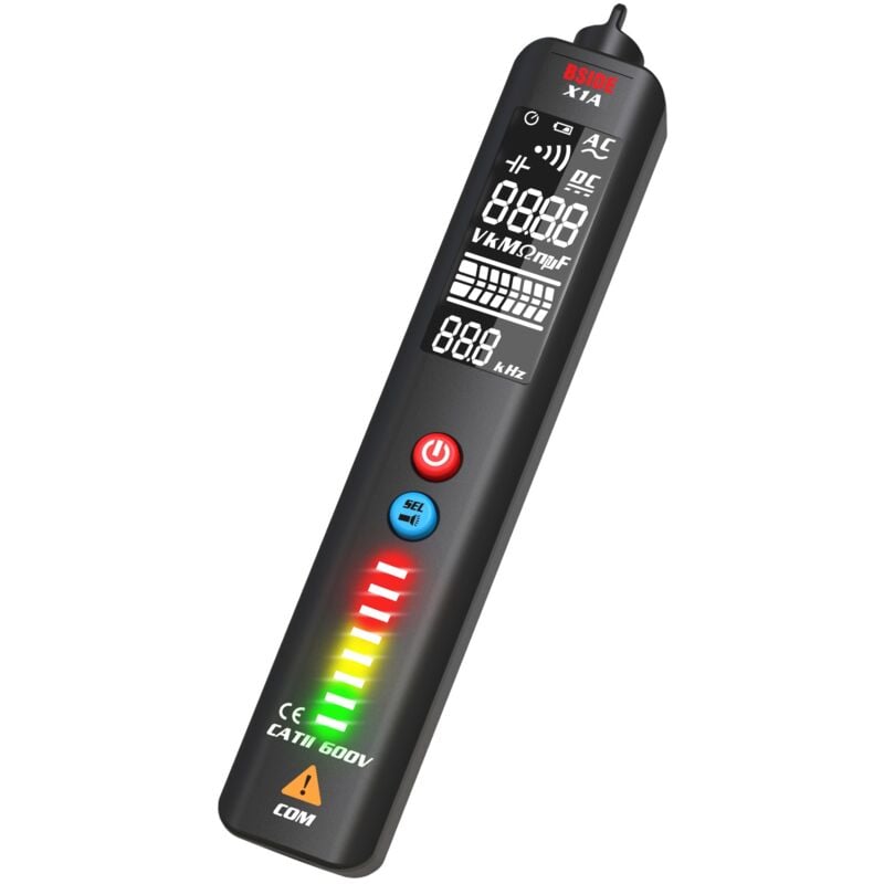Durficst - Stylo multimètre numérique intelligent, X1A Multimètre numérique Type de stylo intelligent Détecteur de paramètre électronique Mode 2