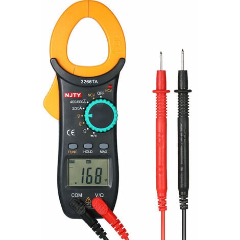 Pince Amperemetrique Numerique, Gamme Automatique,2000 Comptes - Capacitance Continuité Audible,multimetre，stylo testeur，pince amperemetrique