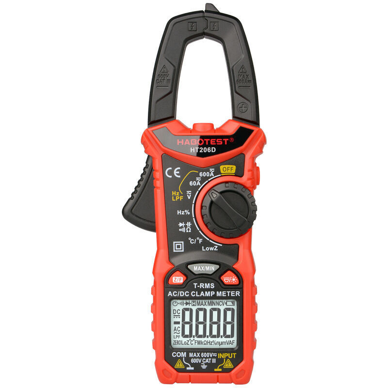 Pince ampèremétrique numérique monobloc HT206D multimètre professionnel haute précision pince ampèremétrique numérique intelligente AC et DC-7548151mm