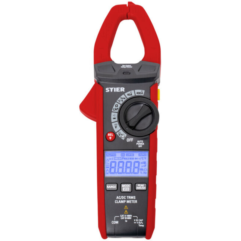 Stier - Pince ampèremétrique numérique ac/dc 1 000 v 400 a 40 mω 100 kHz