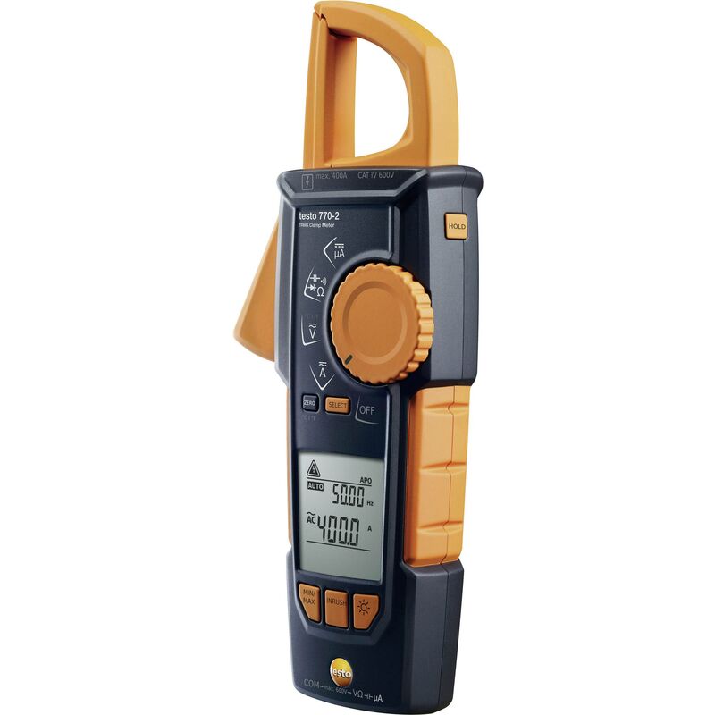 Testo - 770-2 Pince ampèremétrique, Multimètre numérique cat iii 1000 v, cat iv 600 v Affichage (nombre de points): 4000 W280811