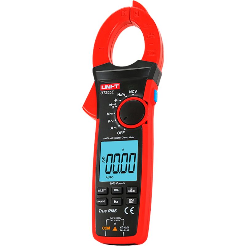 Uni-t - Pince ampèremétrique - Écran led de jusqu'à 6000 comptes - Mesure du courant alternatif jusqu'à 1000A - Mesure de la tension continue et