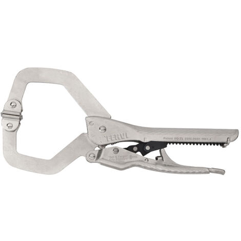 Pince autobloquante a becs en C ouverture 95 mm Fervi 0373/11
