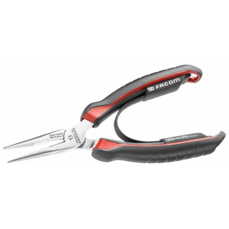 Pince bec demi rond court 160 mm facom