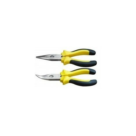 Pince bi-mat teleph coude 200mmbent nose plier 200