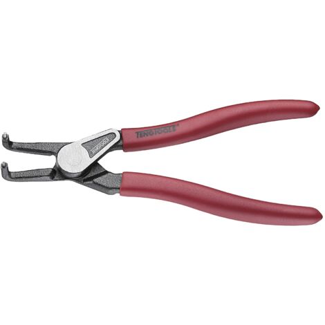 Pince circlips courbée 170mm pour circlips externes 19-60mm Teng Tools MBE473-7