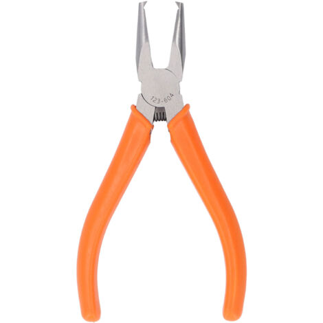 Pince coupante à extrémité transversale, mâchoire affleurante 4mm CRV à Angle droit, poignée antidérapante à ressort pour la fabrication de bijoux en métal et en plastique