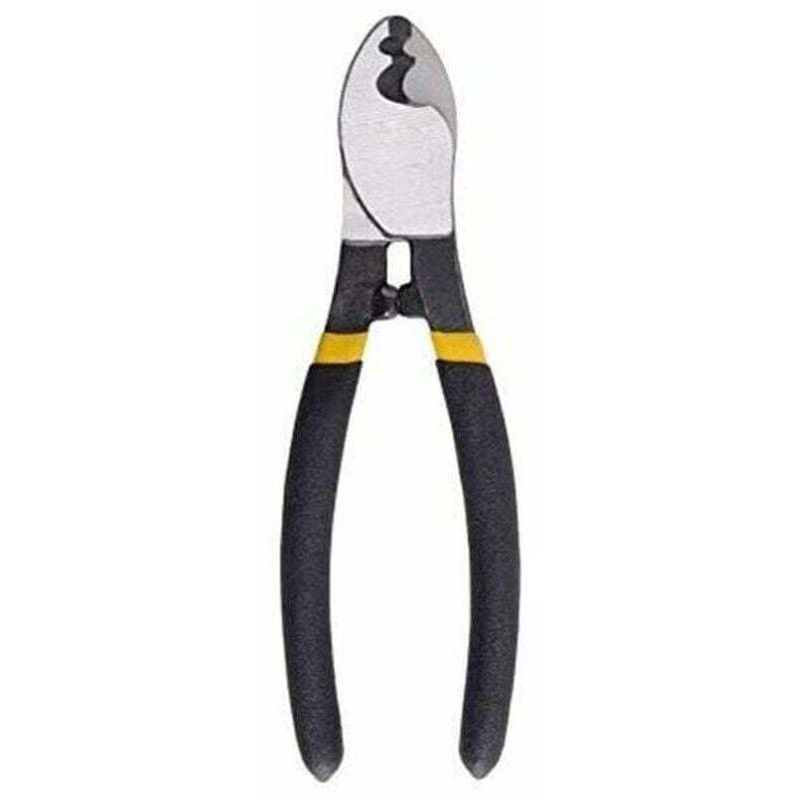 Image of Pince coupante de 165 mm avec mâchoires de serrage, adaptée aux fils d'aluminium et de cuivre.