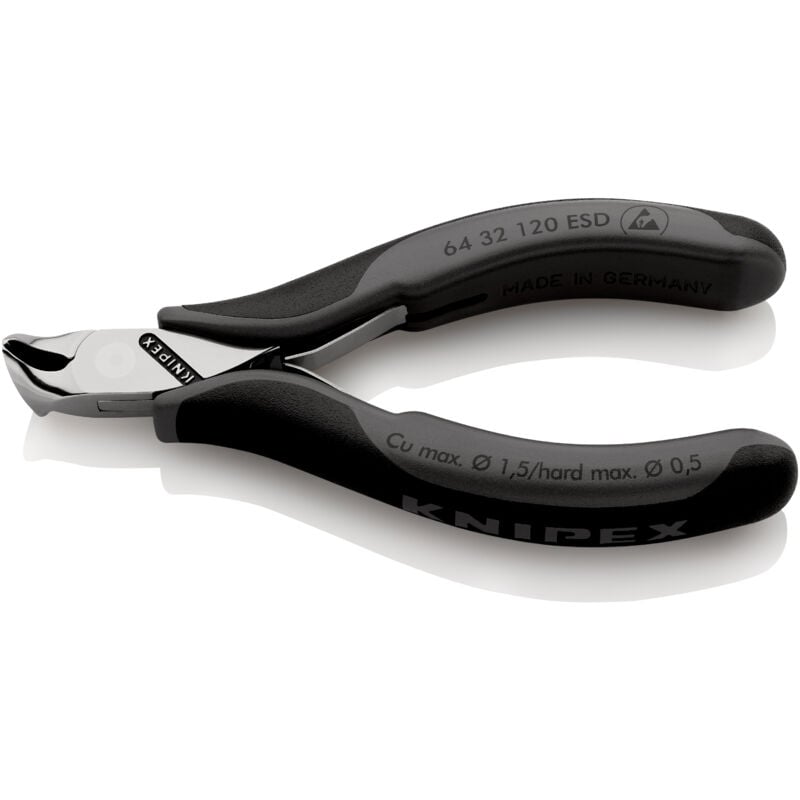 Knipex - Pince coupante frontale avec facette 64 32 120 esd 120 mm 1 pc(s)