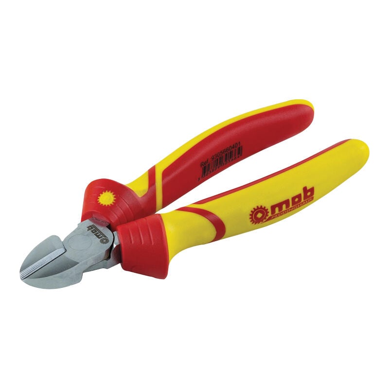 Mob Outillage - Pince coupante diagonal isolée - Longueur : 160 mm - Longueur utile : 22 mm - Poids : 227 g