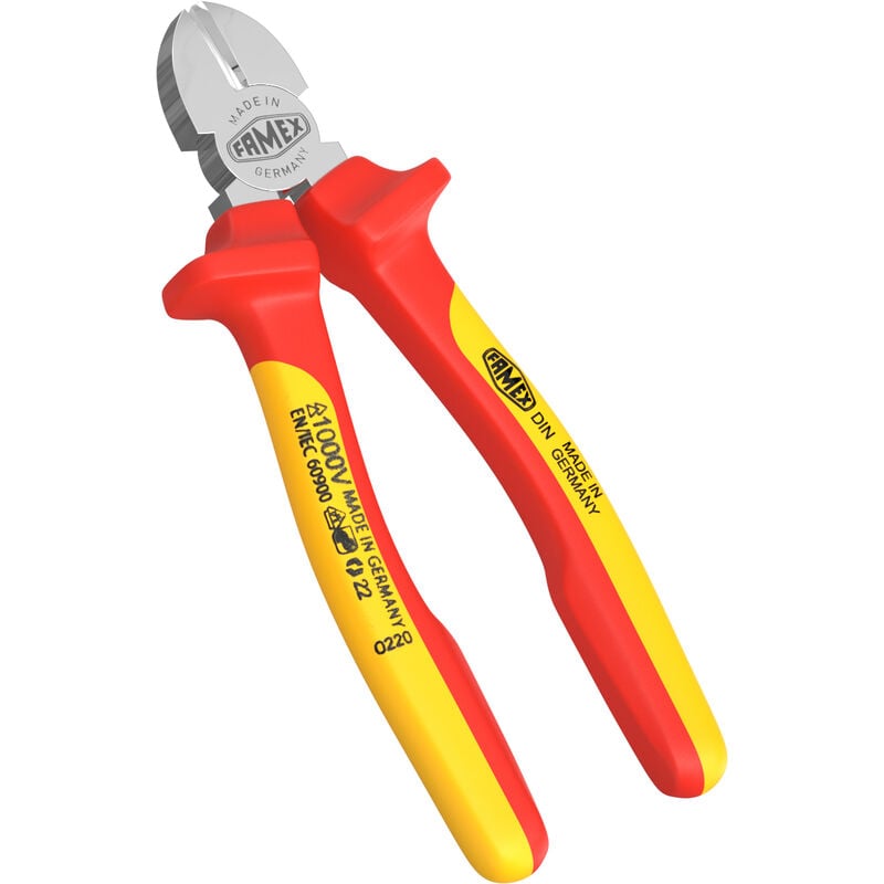 Famex - Pince coupante diagonale 160mm - fabriqué en allemagne 3849