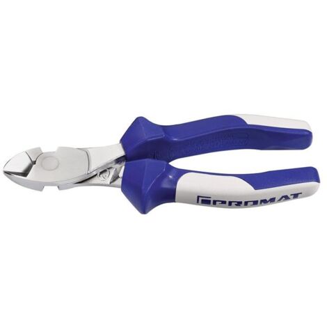 Pince coupante diagonale à forte démulti  Longueur 160 mm chromée gaines multi-composants