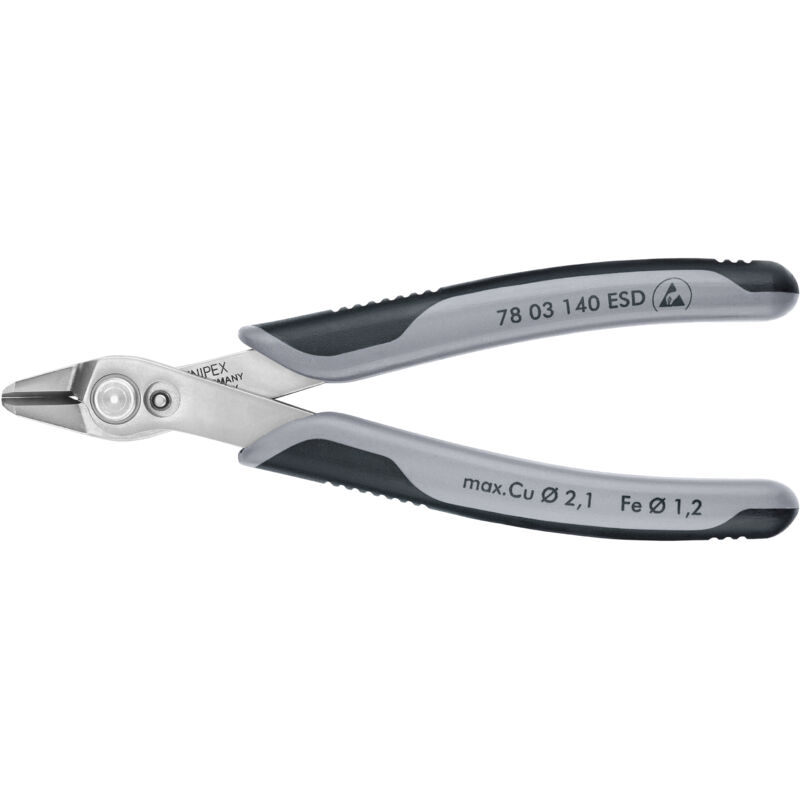 Super-Knips 78 03 140 esd antistatique (esd) Pince coupante pour circuits imprimés 140 mm - Knipex