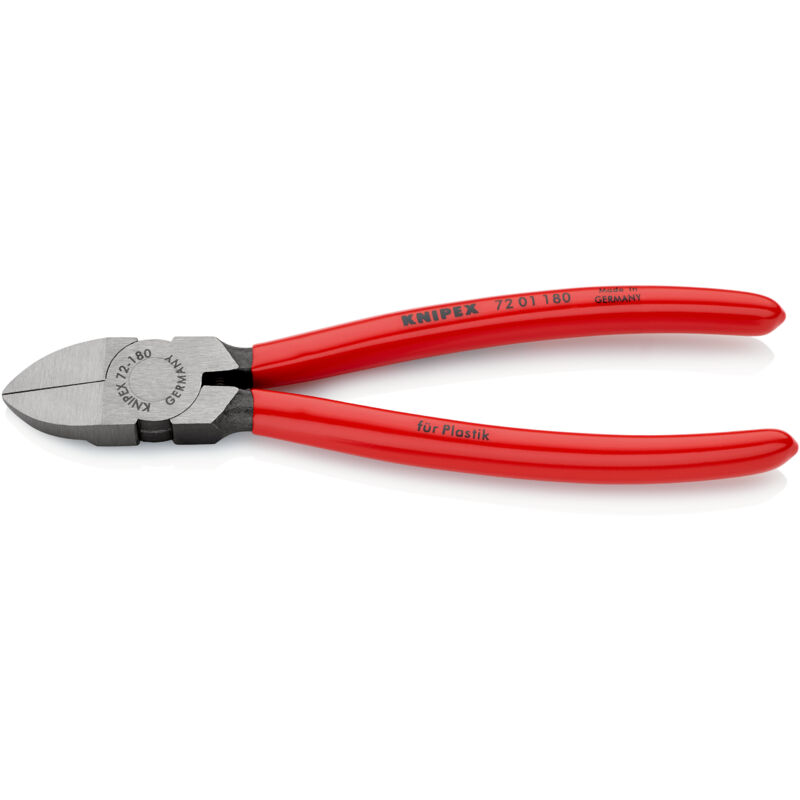 Knipex - Pince coupante de côté pour plastique 180mm 72 01 180