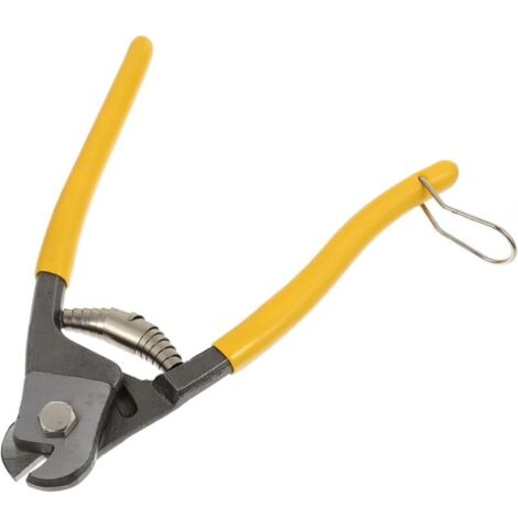 Pince Coupe-câble Pince à Câble en Acier au Chrome Coupe-câble à Cliquet Pince Coupante de Câble 20cm Pince à Isolation pour Câbles, Cordes, Fils d'acier, Ressorts