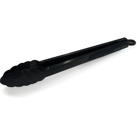 Forge Adour – Pince courte en titane pour plancha – Inox de qualité alimentaire – Revêtement titane durable – Ustensile de barbecue professionnel