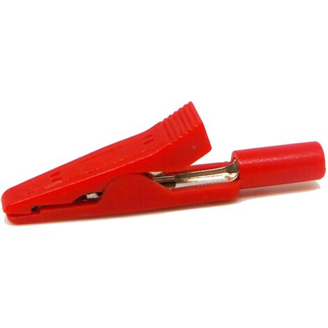 Pince crocodile, 8A, Rouge, 8mm RS PRO