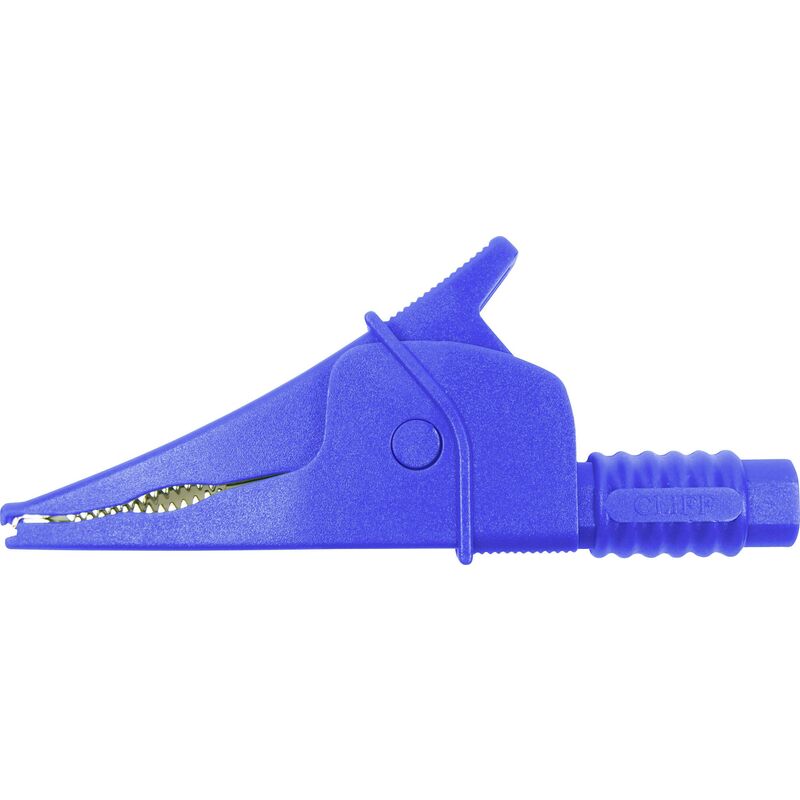 Cliff - Croc Clip Pince crocodile de sécurité enfichable 4 mm cat iii 1000 v bleu - bleu