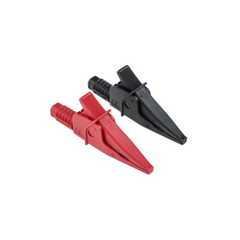 Pince crocodile isolée 20amp 1kv Noir/Rouge (2 unités) Fcr79900rb