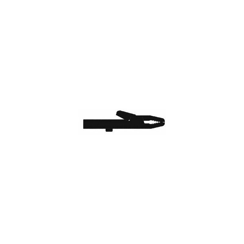 PINCE CROCODILE ISOLEE 4mm 25A - NOIR (AK 2S) (RI1093)