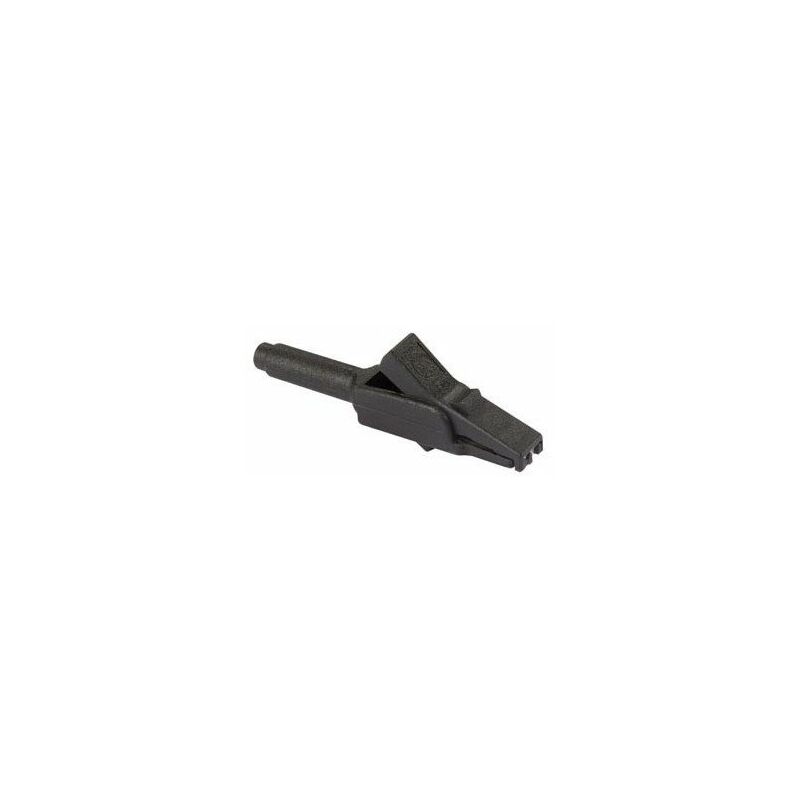 Tool Land - Pince crocodile isol,e, noir, connecteur femelle 4 mm - ma 260sh
