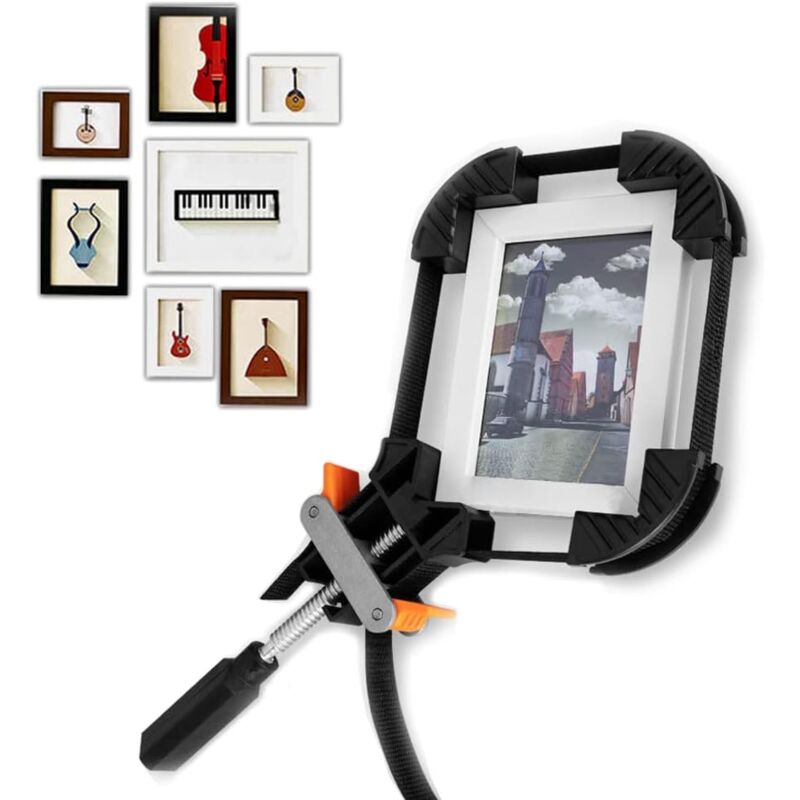 Pince d'Angle Réglable, Pince Coin Pince De Sangle, Bande Presses à Sangles, Sangle Polygonale Réglable Pince d'Angle pour Cadres et Tiroirs en Bois