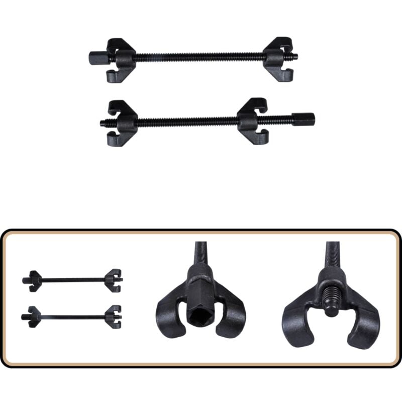 Vidaxl - Pince de compresseur à ressort de voiture 90-370 - Outil De Serrage De Ressort - Pince à Ressort - Outil Mécanique - Outils Auto - Kit De