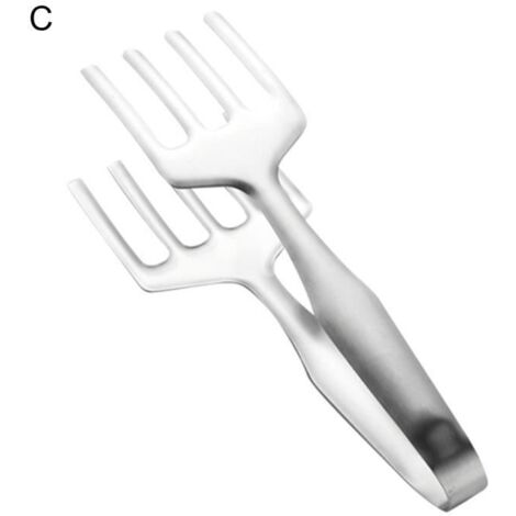 Pince de Cuisine Barbecue en Acier Inox Pince de Cuisson, Pince de Pain Dessert,Pince de Service